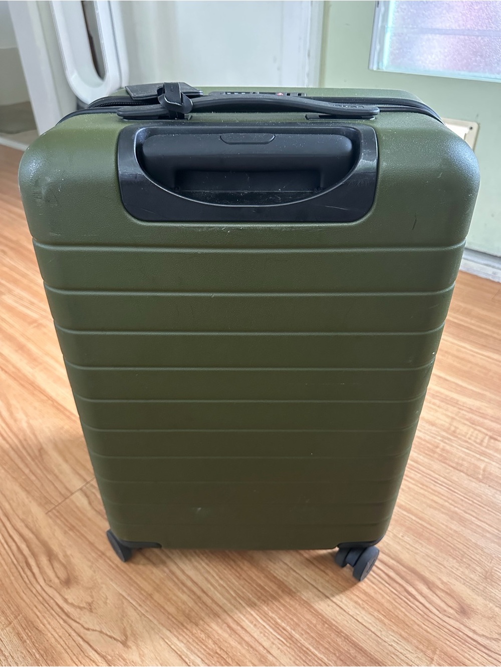 Olive Green Hardside Carry-On Luggage - Unbranded